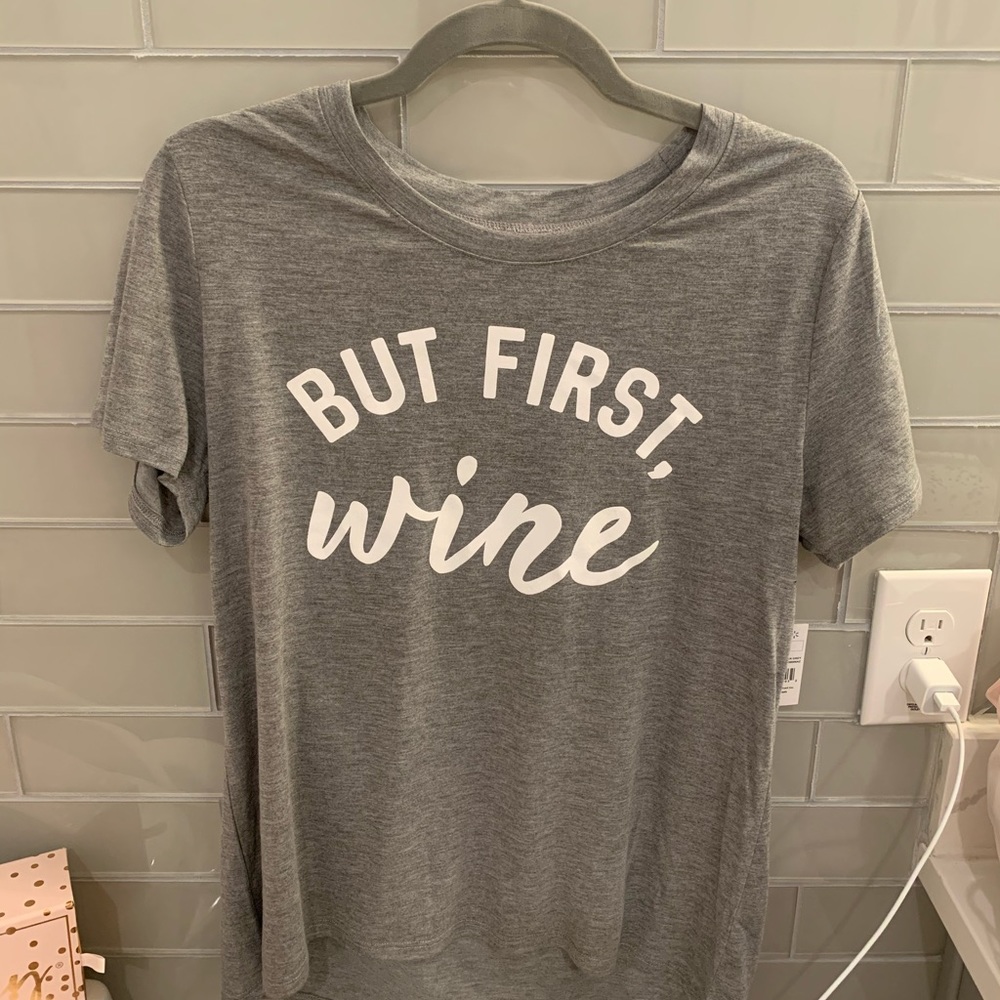 But first, Wine tee